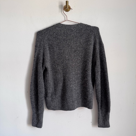 Quince Alpaca-Wool Cropped Cardigan Charcoal L $85 - Picture 6 of 10